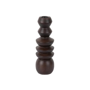 Present Time kandelaar formado large donker hout