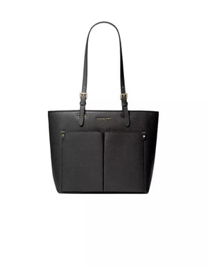 Michael Kors Jet Set Travel Medium Double Pocket Tote Black