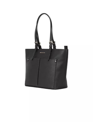 Michael Kors Jet Set Travel Medium Double Pocket Tote Black
