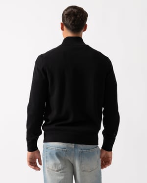 Kanozip Full Zip Jumper in Black