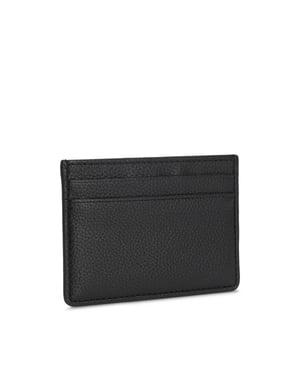 Ray with Logo Trim Card Holder in Black