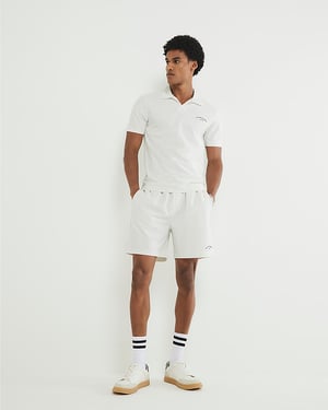 River Island Mens Shorts Cream Regular Fit Stripe