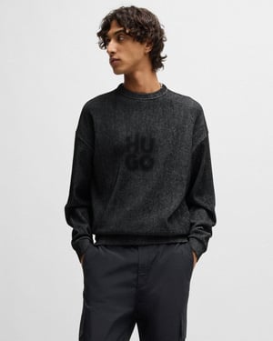 Dinkam Crew Neck Sweatshirt in Dark Grey