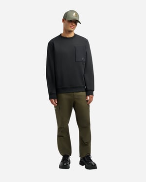 Dalon Crew Neck Sweatshirt in Zwart