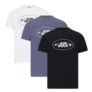 3 Pack Nike Air Max 95 Short Sleeve T-Shirt White/Blue/Black