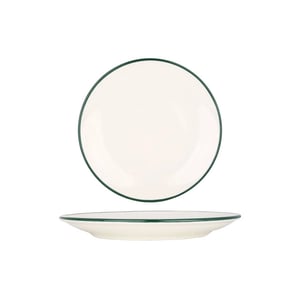 Rinart Dessertbord green edge porselein 23 cm set van 6