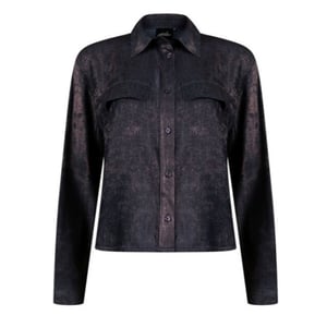 Poools Shiny blouse 533147 navy