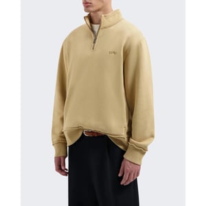 Olaf Hussein Heren signature zip mock