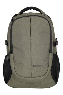 'Vic' Unisex Laptop Bag with Multiple Pockets Everyday Travel Backpack Dark Green