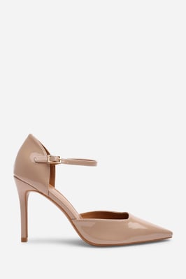 Wheres That From Womens 'Winnie' Pointed Toe Stilleto Court Heeled Shoe with Buckle Strap