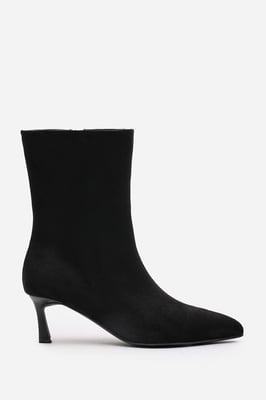 Wheres That From Womens 'Aubrey' Suede Pointed Toe Ankle Low Heel Boot