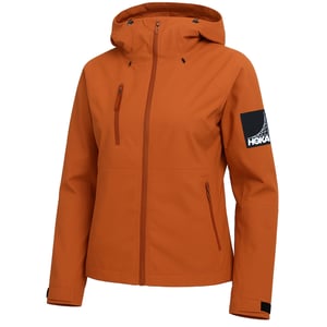 Hoka Transport Womens Brown Rain Jacket