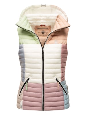Navahoo Shadaa Multikulti dames gewatteerde bodywarmer – Licht, kleurrijk & trendy
