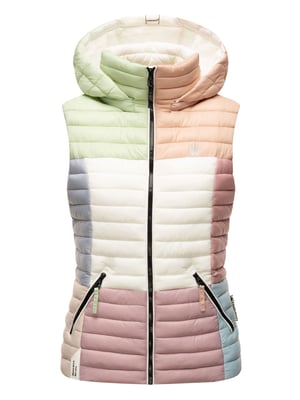 Navahoo Shadaa Multikulti dames gewatteerde bodywarmer – Licht, kleurrijk & trendy