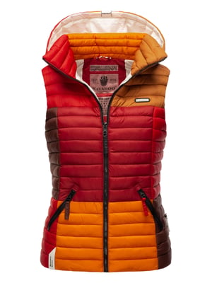 Navahoo Shadaa Multikulti dames gewatteerde bodywarmer – Licht, kleurrijk & trendy