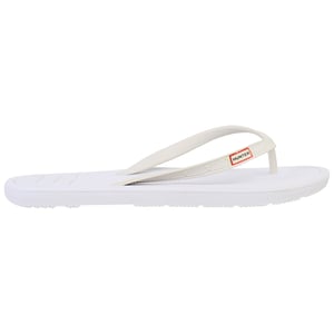 Hunter Logo Womens White Flip-Flops