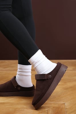 Wheres That From Womens 'Lumina' Cosy Adjustable Sling Back Faux-Suede Shoes