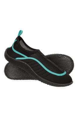 'Bermuda' Women's Aqua Shoe with Top Mesh Panel Slip On Summer Beach Sandals Teal