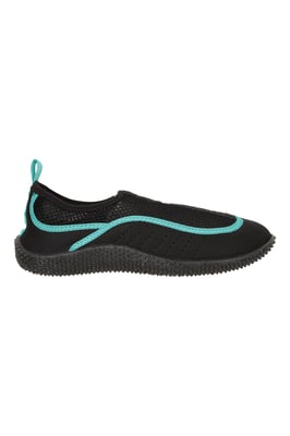 'Bermuda' Women's Aqua Shoe with Top Mesh Panel Slip On Summer Beach Sandals Teal