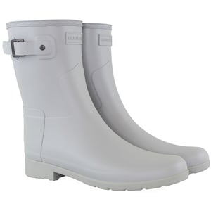 Hunter Refined Short Womens Grey Wellington Boots