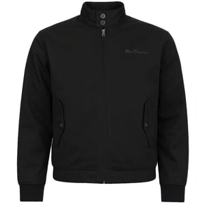 Ben Sherman Signature Mens Black Harrington Jacket