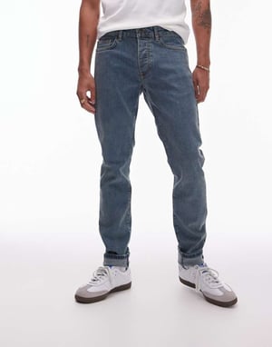Topman – Skinny jeans i vintage-modell med mellantvätt