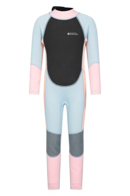 Kids Full Wetsuit Neoprene Fabric Sun Protection Surf Diving Swimwear Peach