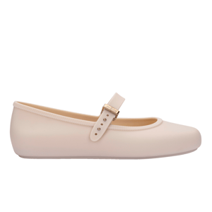 Soft Ballerina Slip On Shoes in Beige / Beige