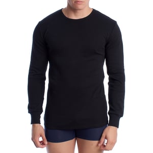 Herr långärmad bomullstermo-T-shirt A0258