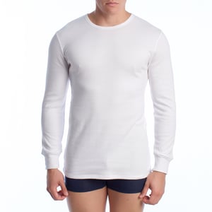 Herr långärmad bomullstermo-T-shirt A0258