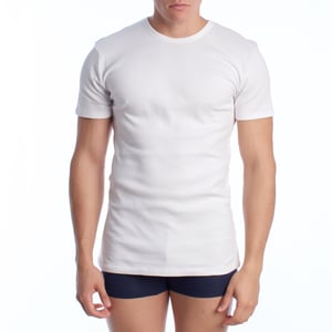 Herr kortärmad bomullstermo-T-shirt A0256