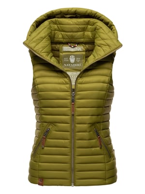 Navahoo Dames Gewatteerde Bodywarmer Shadaa – Lichte Weste met Afneembare Capuchon