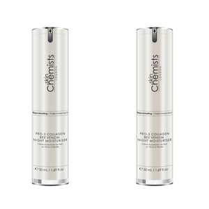 skinChemists Pro-5 Collagen Bee Venom Night Moisturiser 50ml x 2 Duo Set