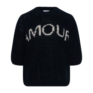 Amour Stickad i Svart och Off-White