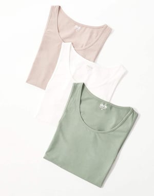 ASOS DESIGN – Essentials – 3-pack linnen med muscle fit i flera färger