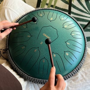 Orakl Steel tongue drum elysium zeegroen