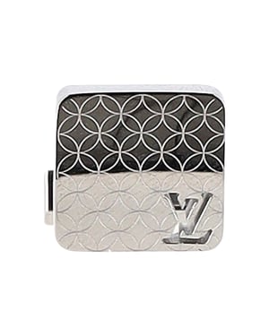 Louis Vuitton Champs Elysées Cufflinks in Silver Metal