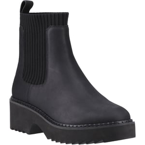 TOMS Millie Leather Women's Black Heeled Ankle Boots