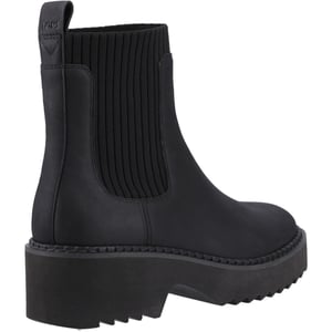 TOMS Millie Leather Women's Black Heeled Ankle Boots