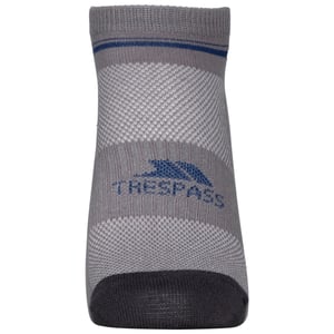 Trespass Unisex Adults Isolate Coolmax Trainer Sock (Pack Of 2) (Platinum/Dark Grey)