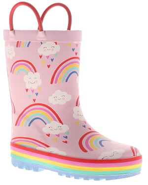 Chatterbox Younger Girls Wellies Love Rainbows assorted