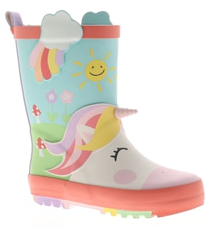 Chatterbox Younger Girls Wellies Happy Unicorn assorted