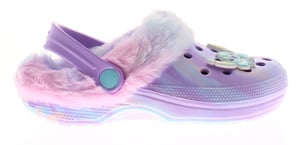 Stitch Girls Clog Sandals Faux Fur Lined Sligo Clog purple