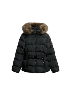 Superdry women's quilted jacket Fuji with belt