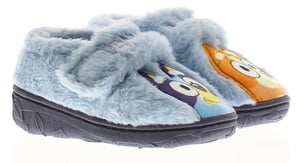 Bluey Younger Childrens  Novelty Slippers Bluey Bingo Split Touch Fastening blue