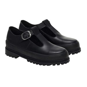 Superga Womens/Ladies 2541 Box Leather Mary Janes (Black)
