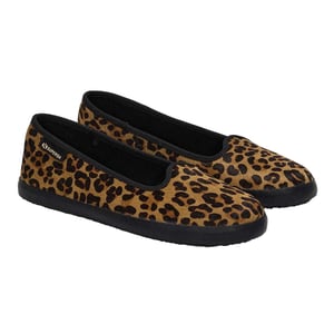 Superga Womens/Ladies 2441 Leopard Print Leather Calf Hair Ballerina Flats (Brown/Black)