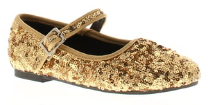 Princess Stardust Girls Shoes Party Sequined Ballerina Valentina gold