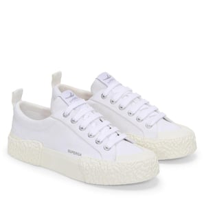 Superga Unisex Adult 2660 Stripe Big Bumpers Trainers (White/Off White)