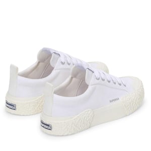 Superga Unisex Adult 2660 Stripe Big Bumpers Trainers (White/Off White)